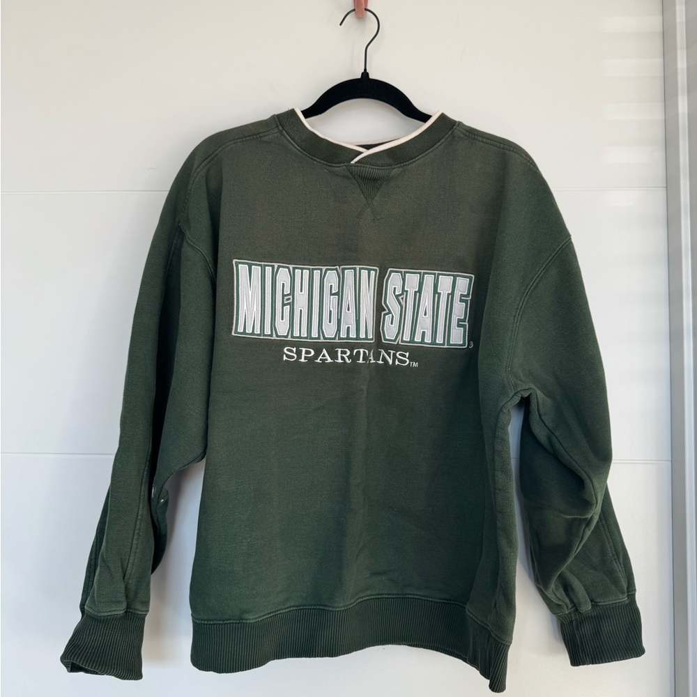 Vintage Michigan State Spartans Green Sweatshirt